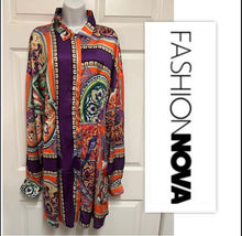 Load image into Gallery viewer, Printed Shirt Dress