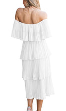 Load image into Gallery viewer, Off The Shoulder White Dress