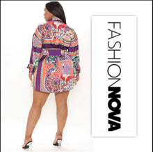 Load image into Gallery viewer, Printed Shirt Dress