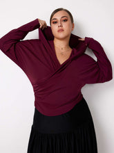 Load image into Gallery viewer, Hooded Ruche Top
